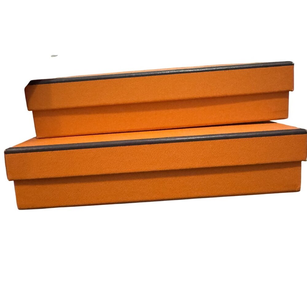 Hèrmes Authentic Empty Tie Gift Jewelry Accessory Container Box Size 8x7.6x1.7 - Picture 8 of 8